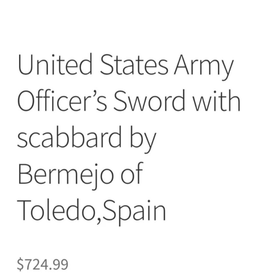 Image 5 - U.S Army Officer's Sword