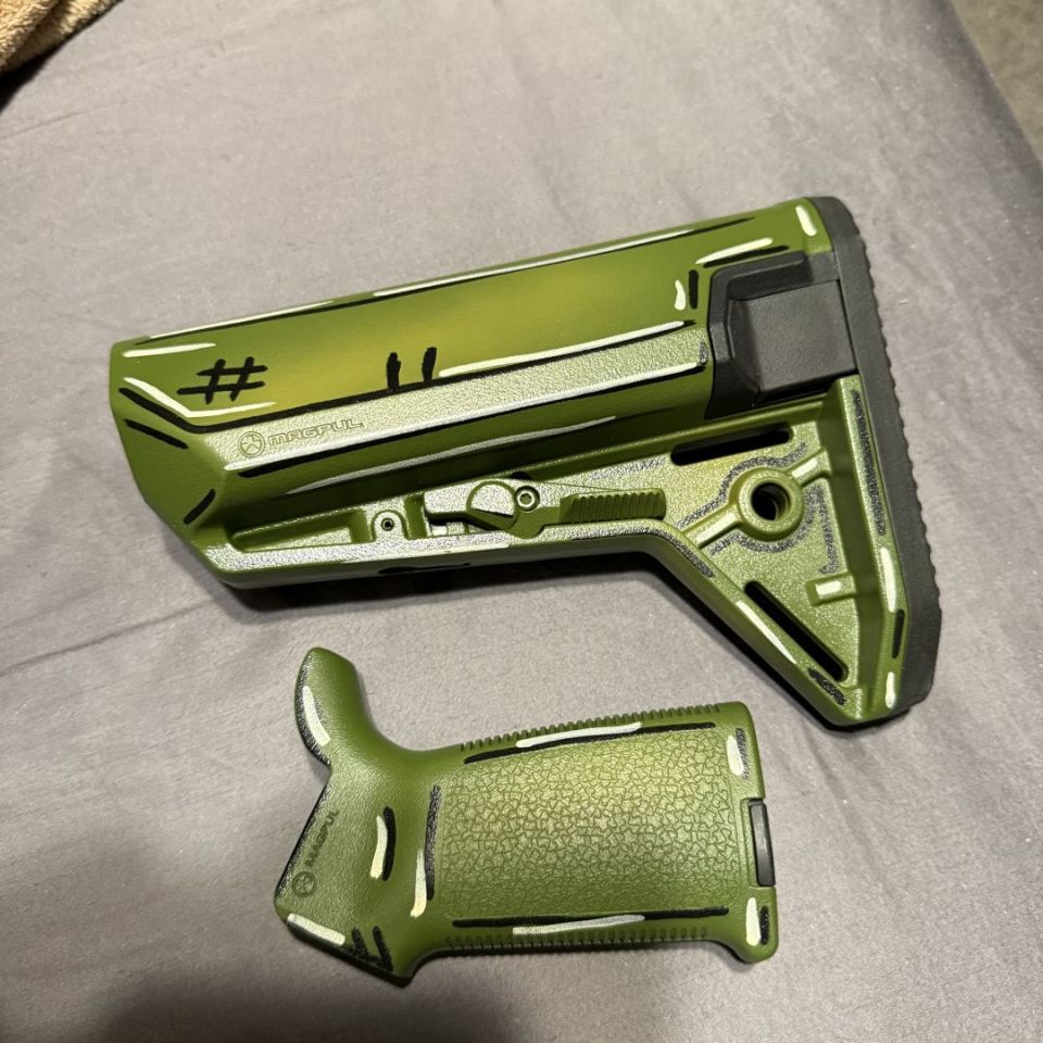 Image 1 - Magpul cerakoted stock set