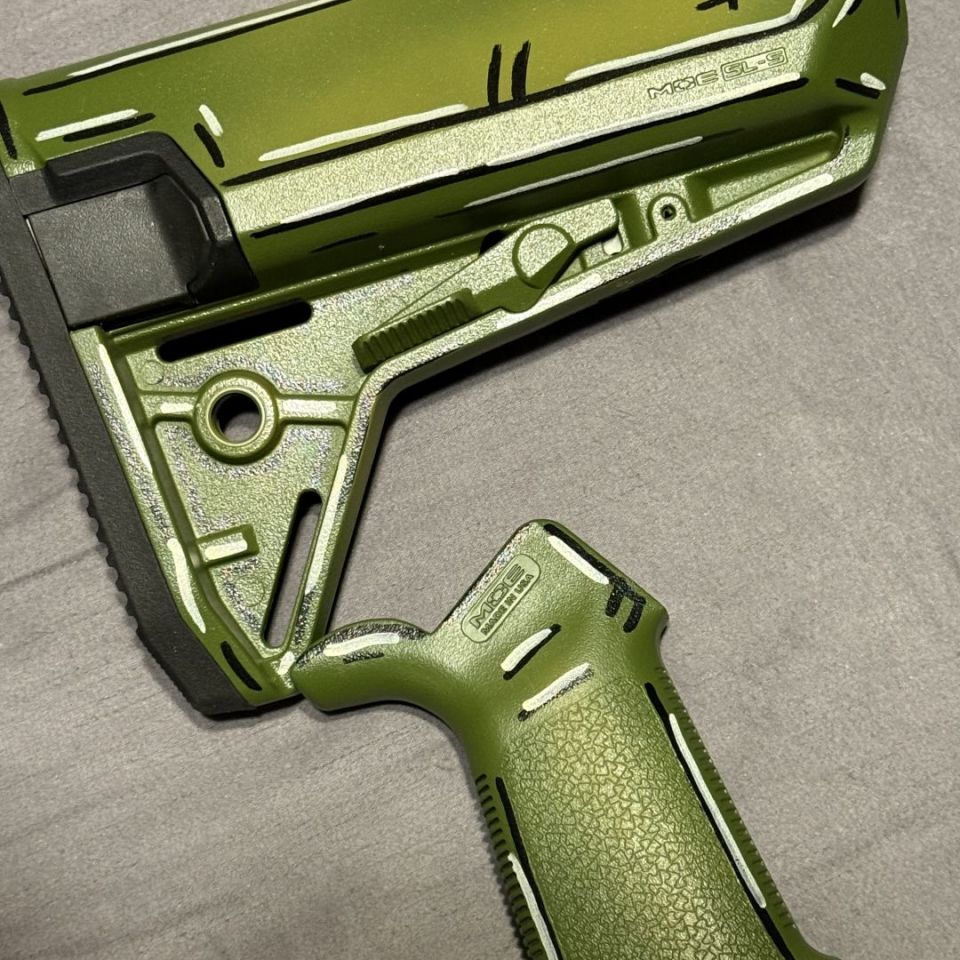 Image 3 - Magpul cerakoted stock set