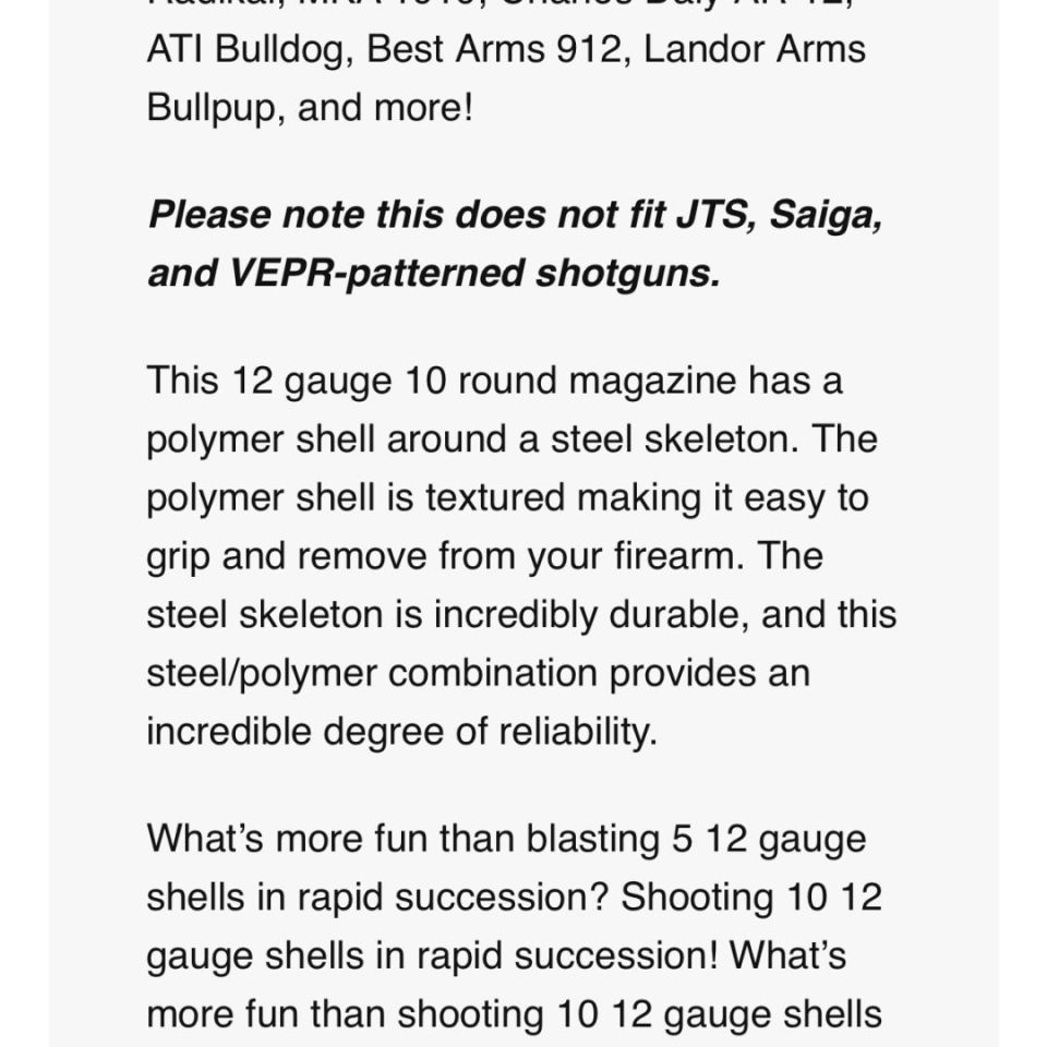 Image 3 - MK1919 12ga Mags