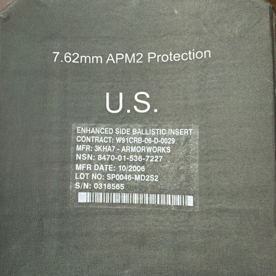 Image 2 - USGI Ceramic ballistic insert