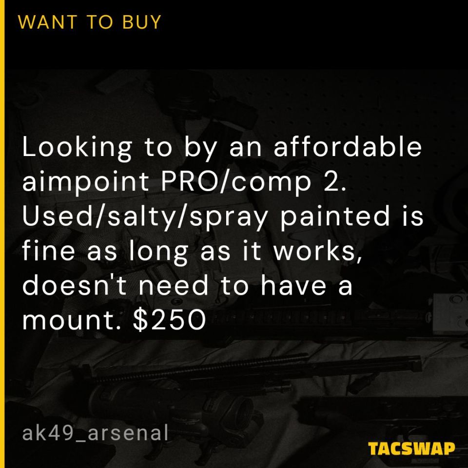 Image 1 - Looking to buy Aimpoint PRO