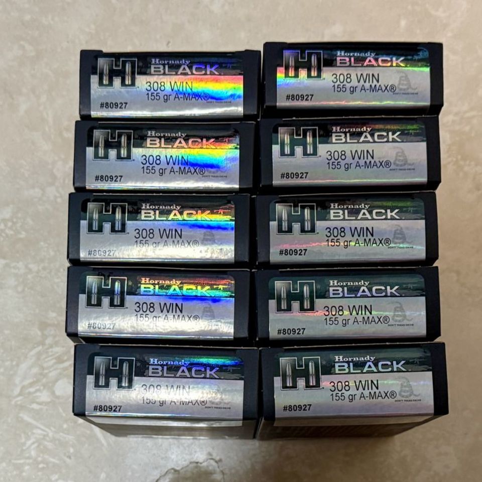 Image 2 - Hornady 155 gr. A-Max Black