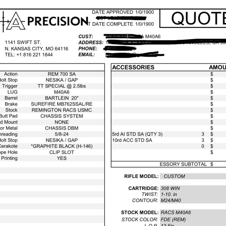 Image 4 - Remington Racs M40A6 Chassis 