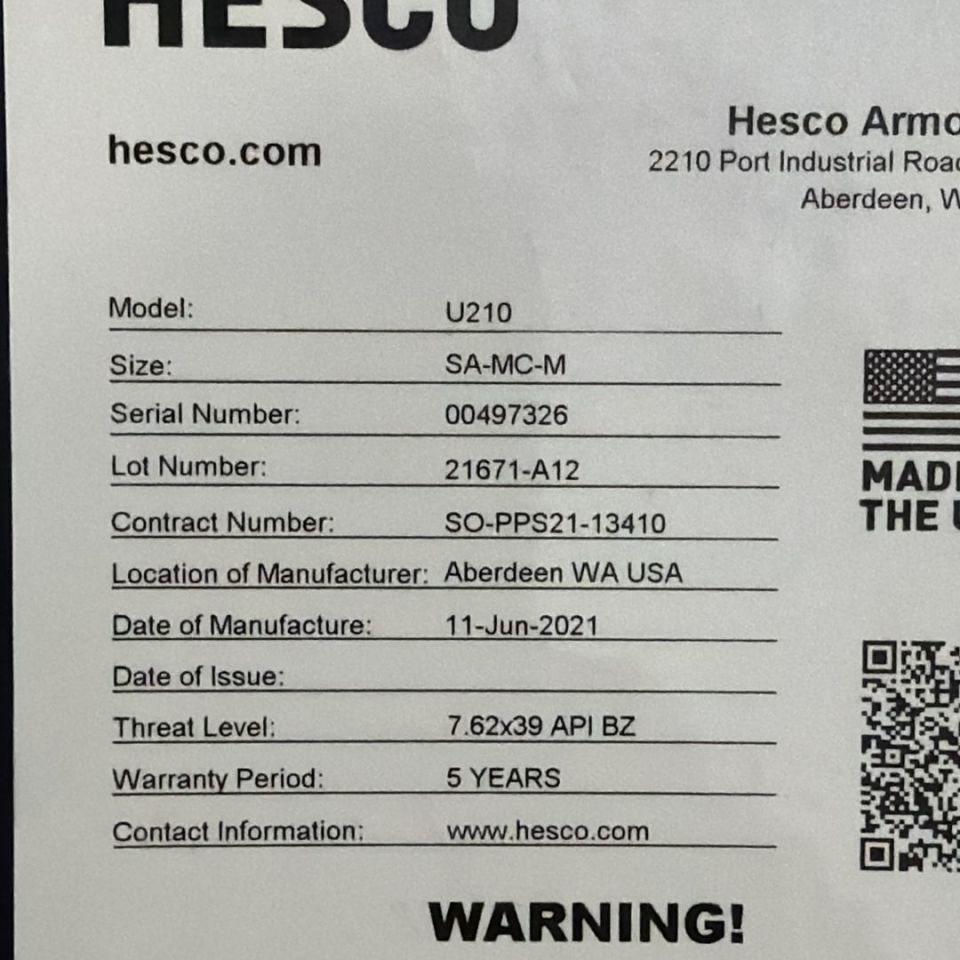 Image 4 - HESCO U210 SAPI M