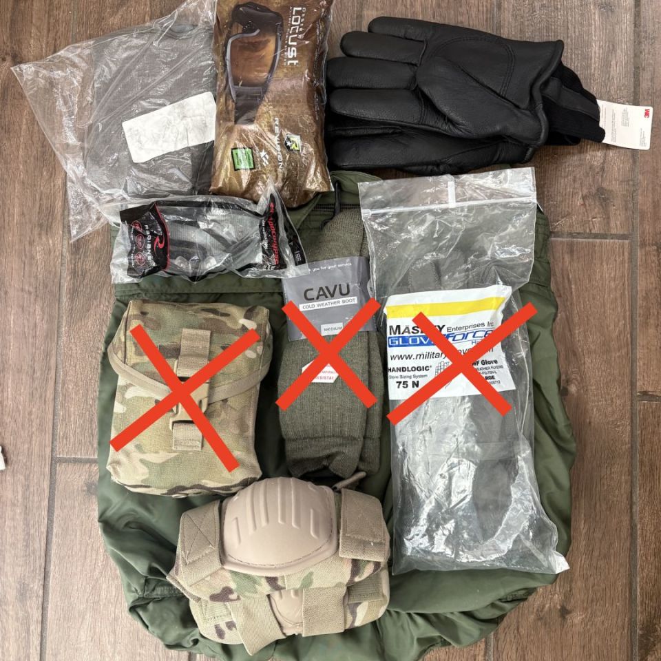 Image 1 - Deployment gear dump