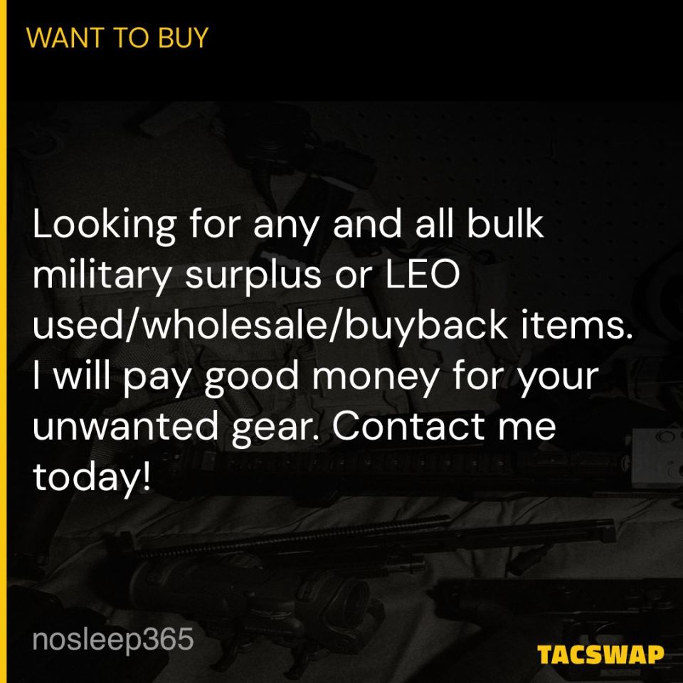 Image 1 - WTB Surplus and LEO gear