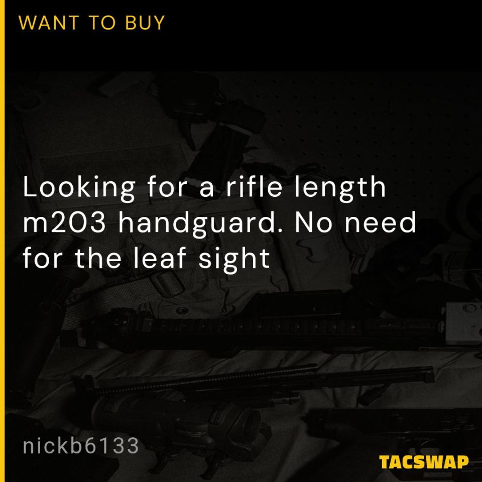 Image 1 - Looking for M203 Handguard 