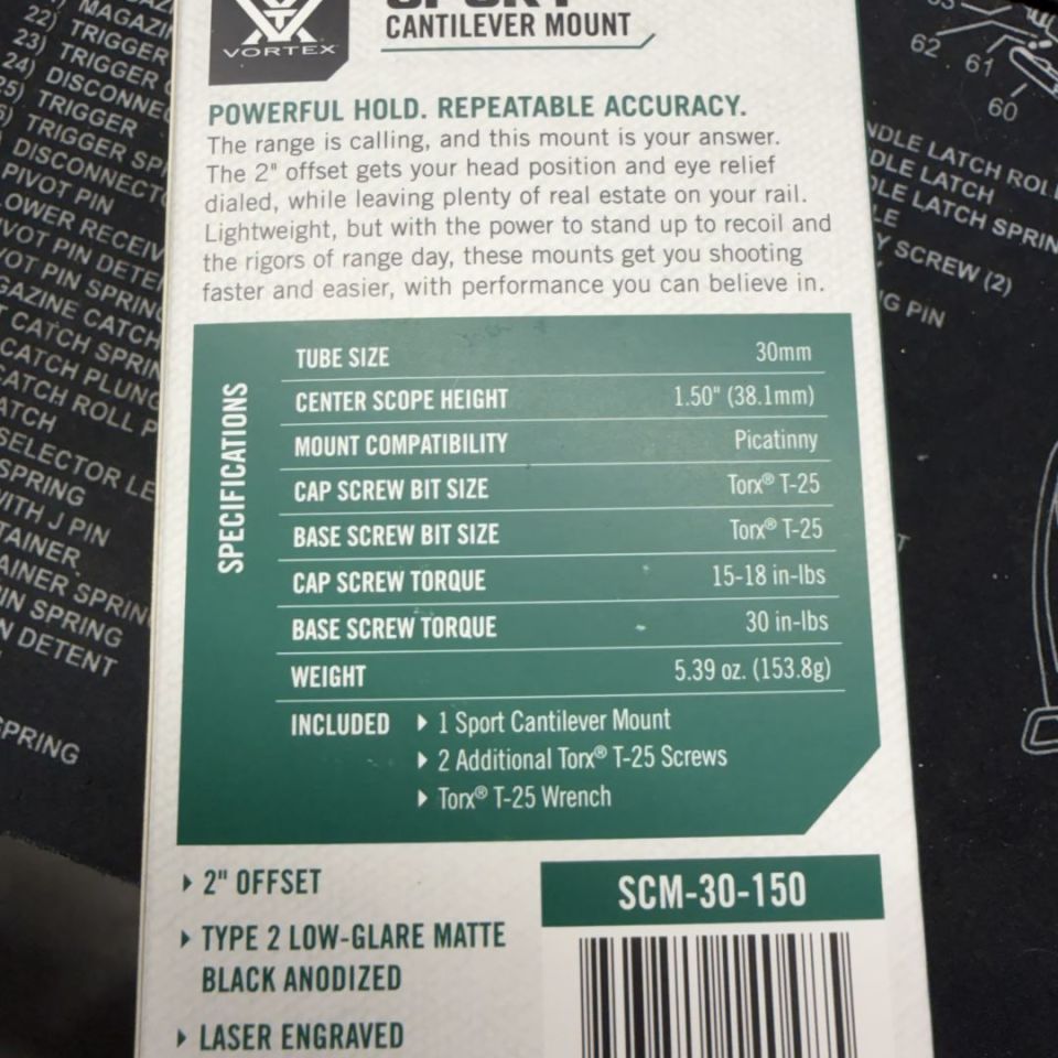 Image 4 - Vortex 30mm cantilever mount 