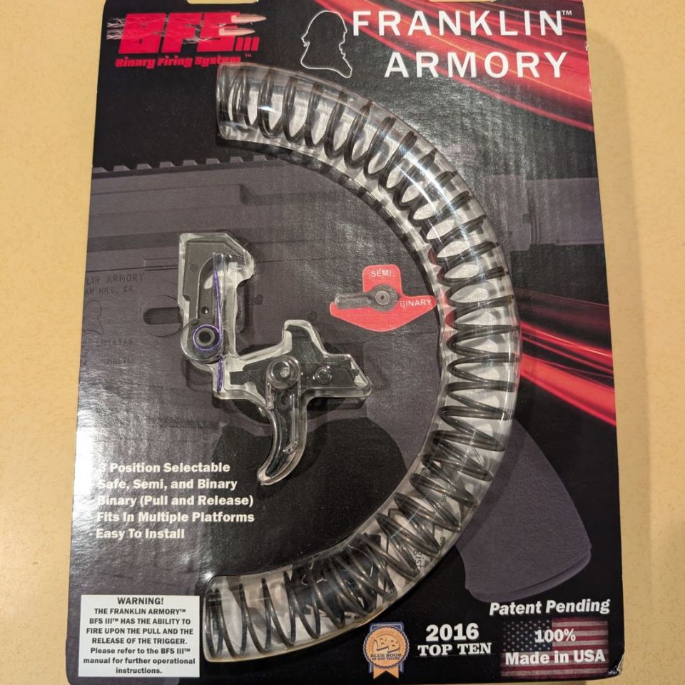 Image 1 - Franklin Binary AR Trigger NEW