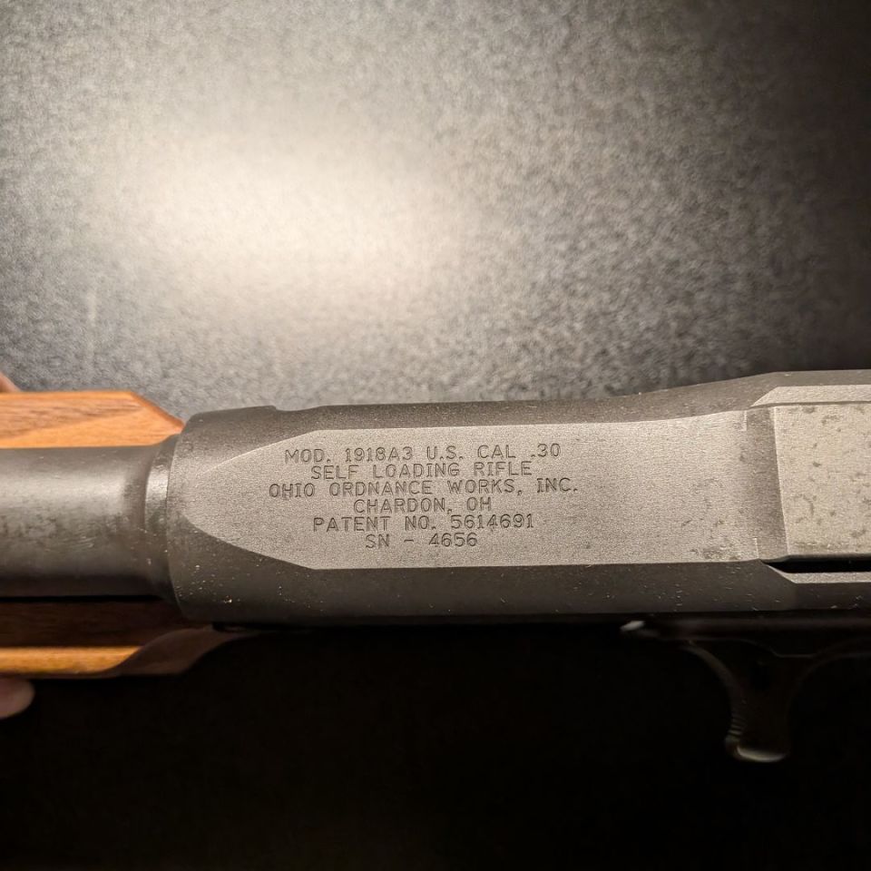 Image 5 - Ohio ordinance BAR 1918A3 SLR