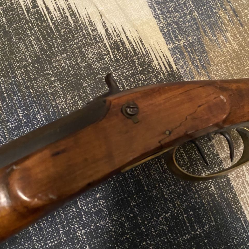 Image 8 - Antique Percussion Rifle 1800s