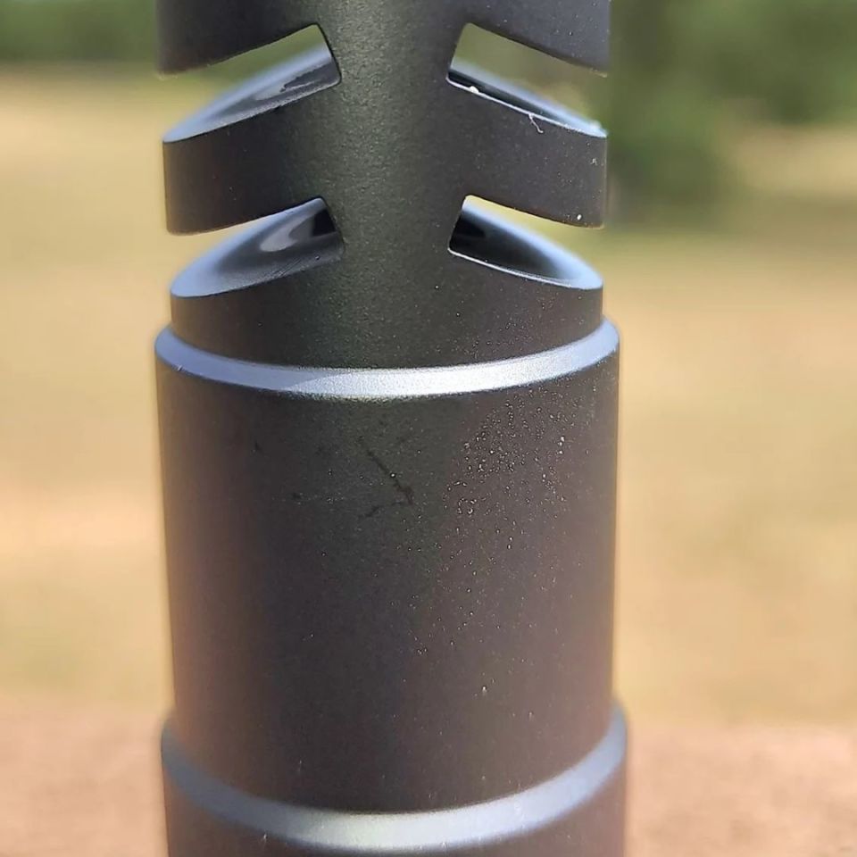 Image 2 - Barwarus Bulldog BW-021 Krink Muzzle Brake M24x1.5 RH Compensator