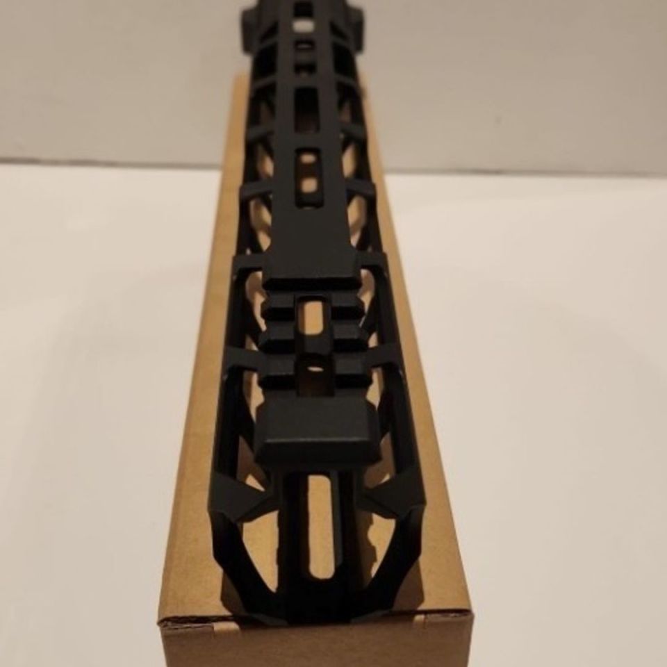 Image 4 - 12" AR15 MLOK Freefloat Handguard AR-15 M-LOK Rail Steel Barrel Nut
