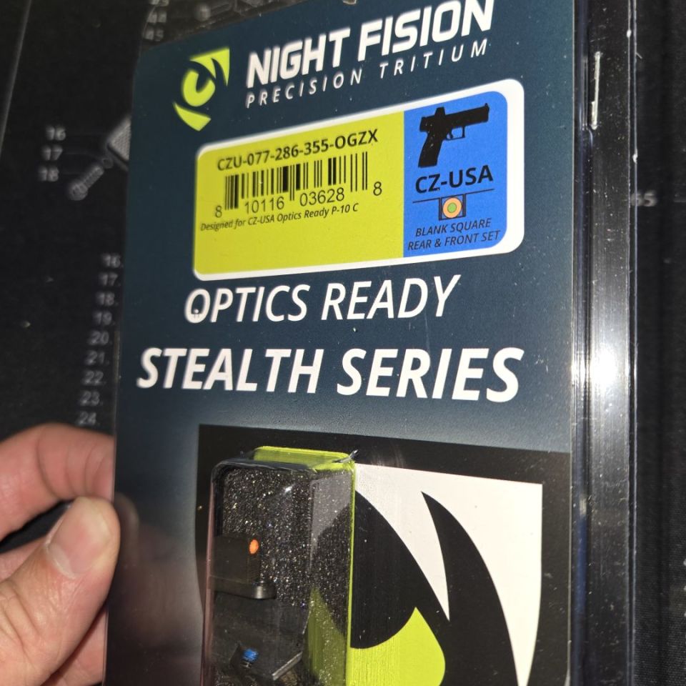 Image 2 - Night Fision CZ P10 Optics Ready Stealth Series - 1/3 Co-Witness for Holosun 407c, 507c, 508t 