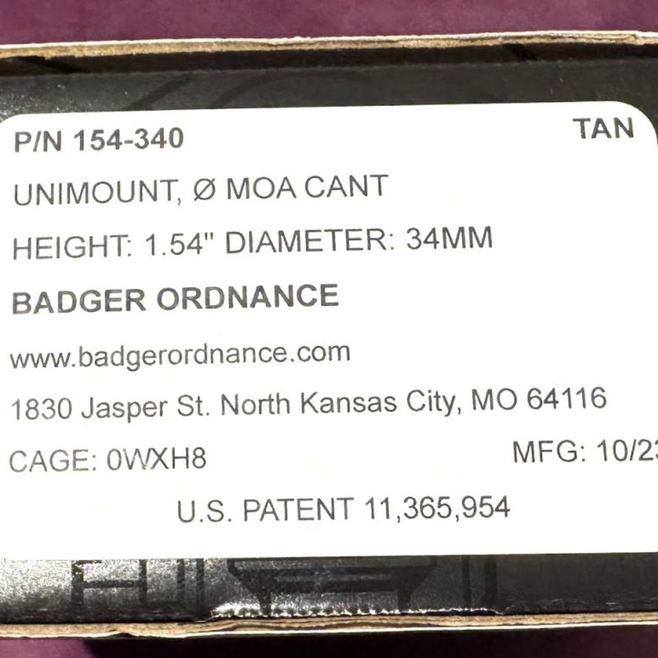 Image 3 - Badger Ordnance C1 FDE 1.54