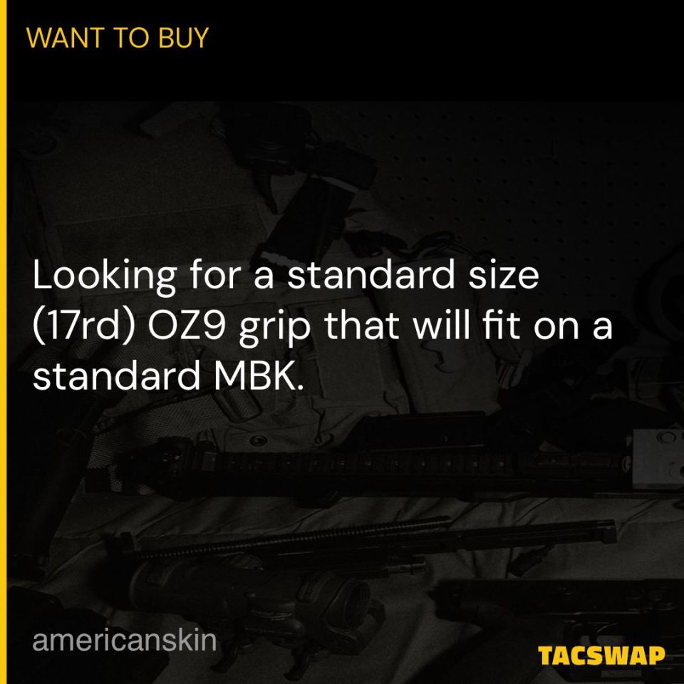 Image 1 - WTB: Zev OZ9 Standard Grip FDE