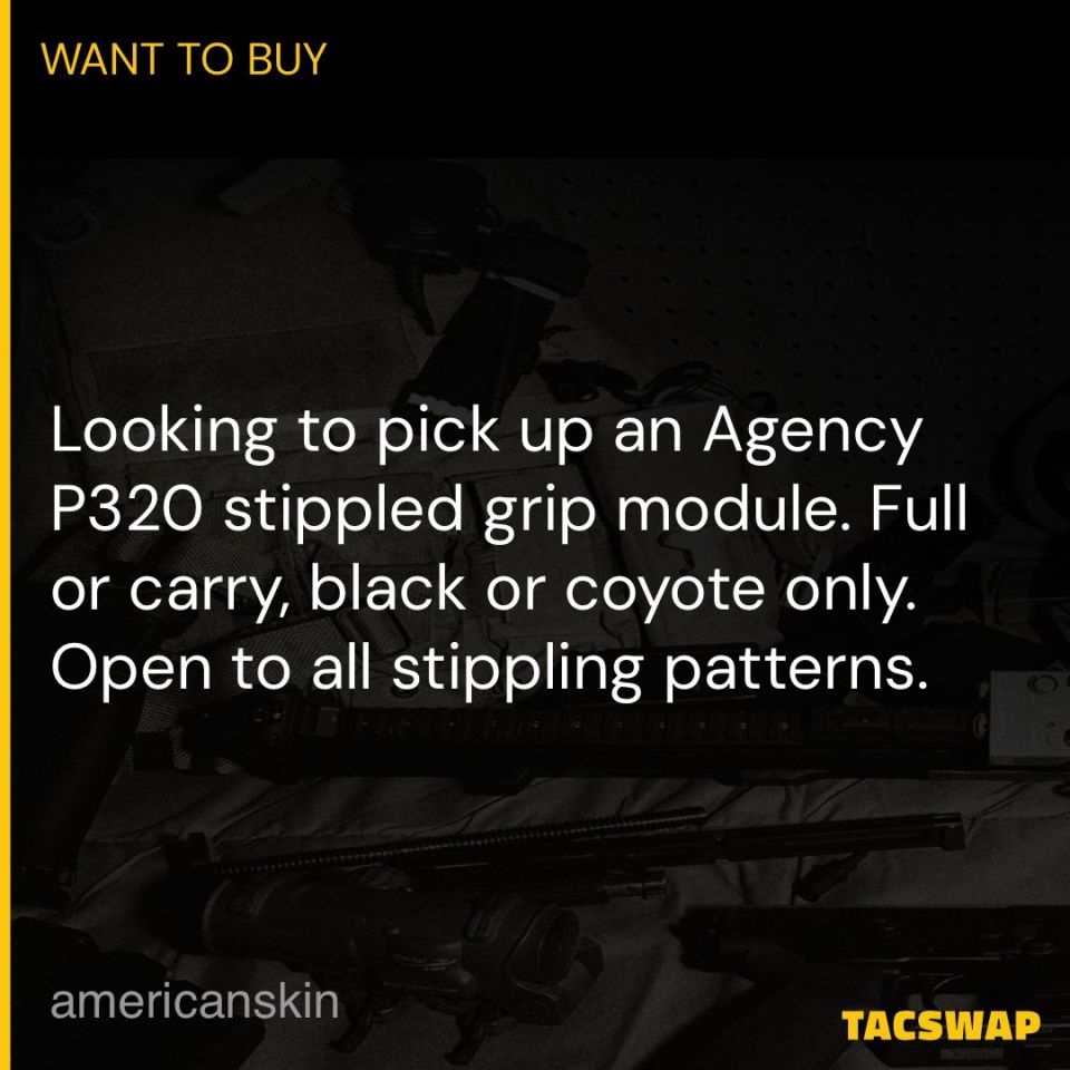 Image 1 - WTB: Agency P320 Grip Modules