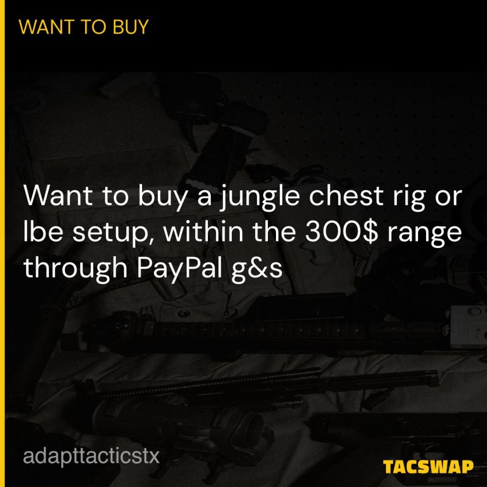 Image 1 - Wtb jungle chest rig or lbe 