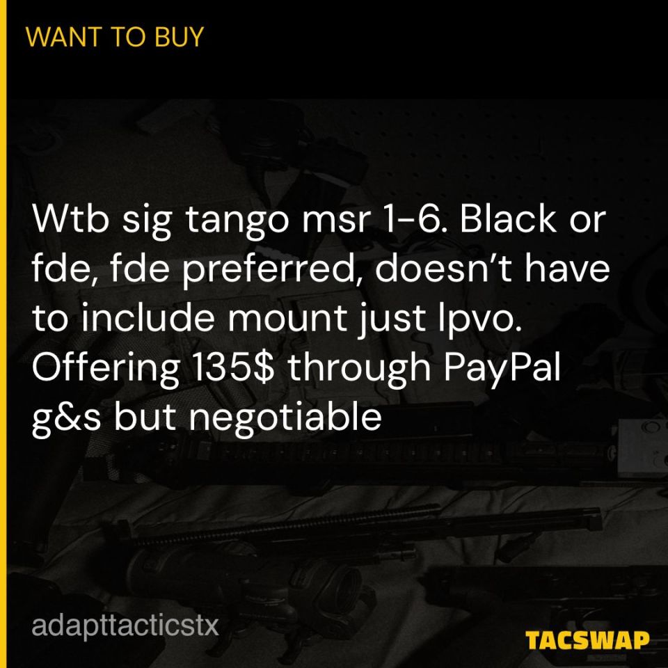 Image 1 - Wtb sig tango msr 1-6 