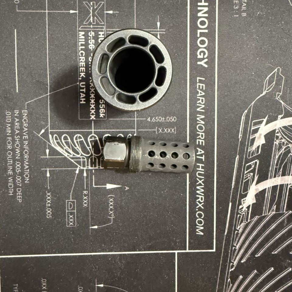 Image 4 - 1/2x28 blast can with muzzle d