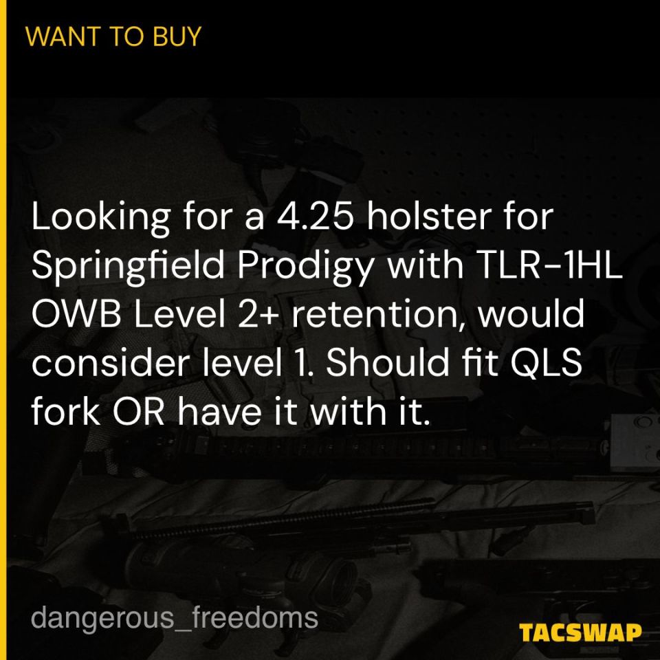 Image 1 - Prodigy 4.25,TLR-1HL Holster