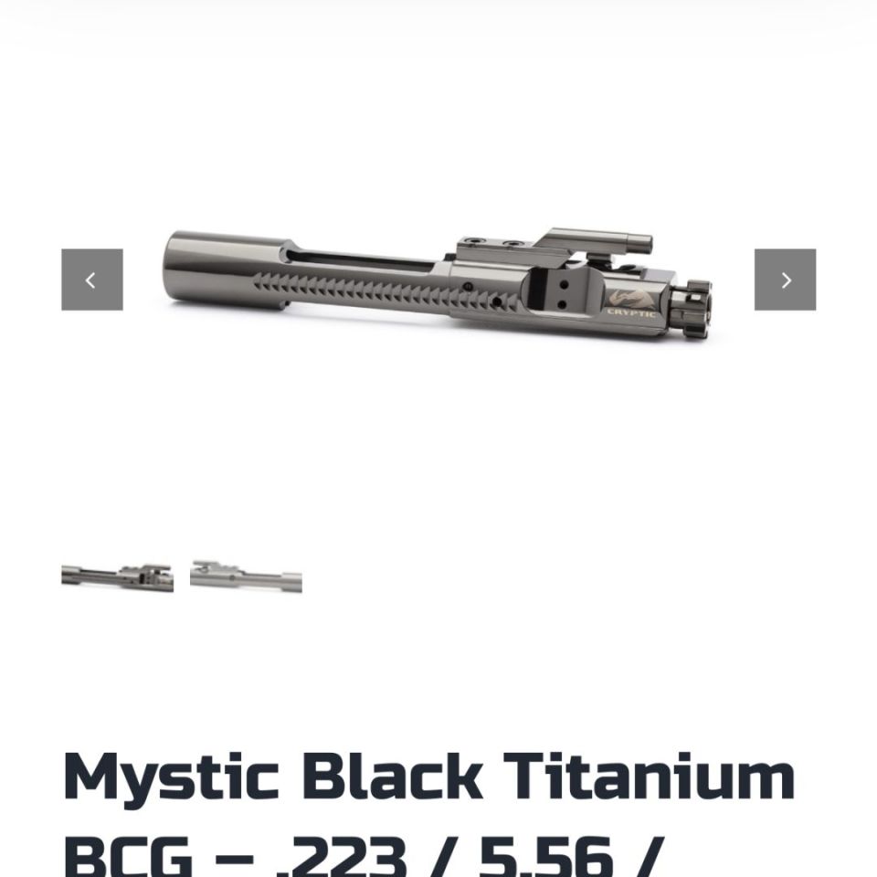 Image 3 - Cryptic black titanium bcg 