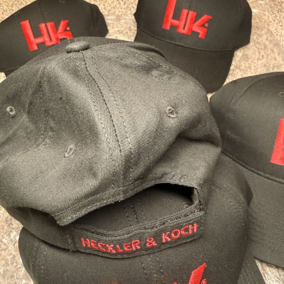 Image 4 - HK BLACK HAT WITH RED LOGO (5)