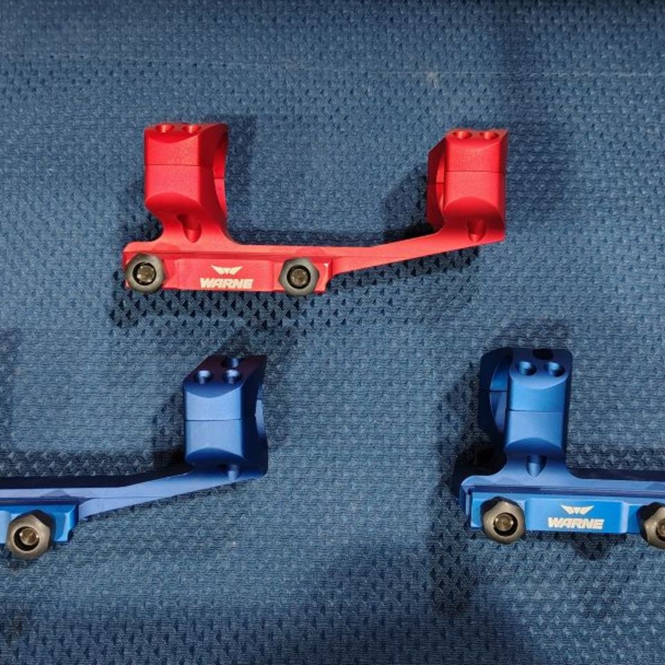 Image 1 - Warne XSKEL 30mm Mounts (Blue)
