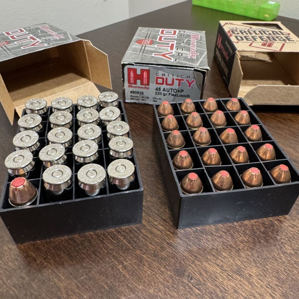 Image 2 - 45acp and 40cal hornady ammo