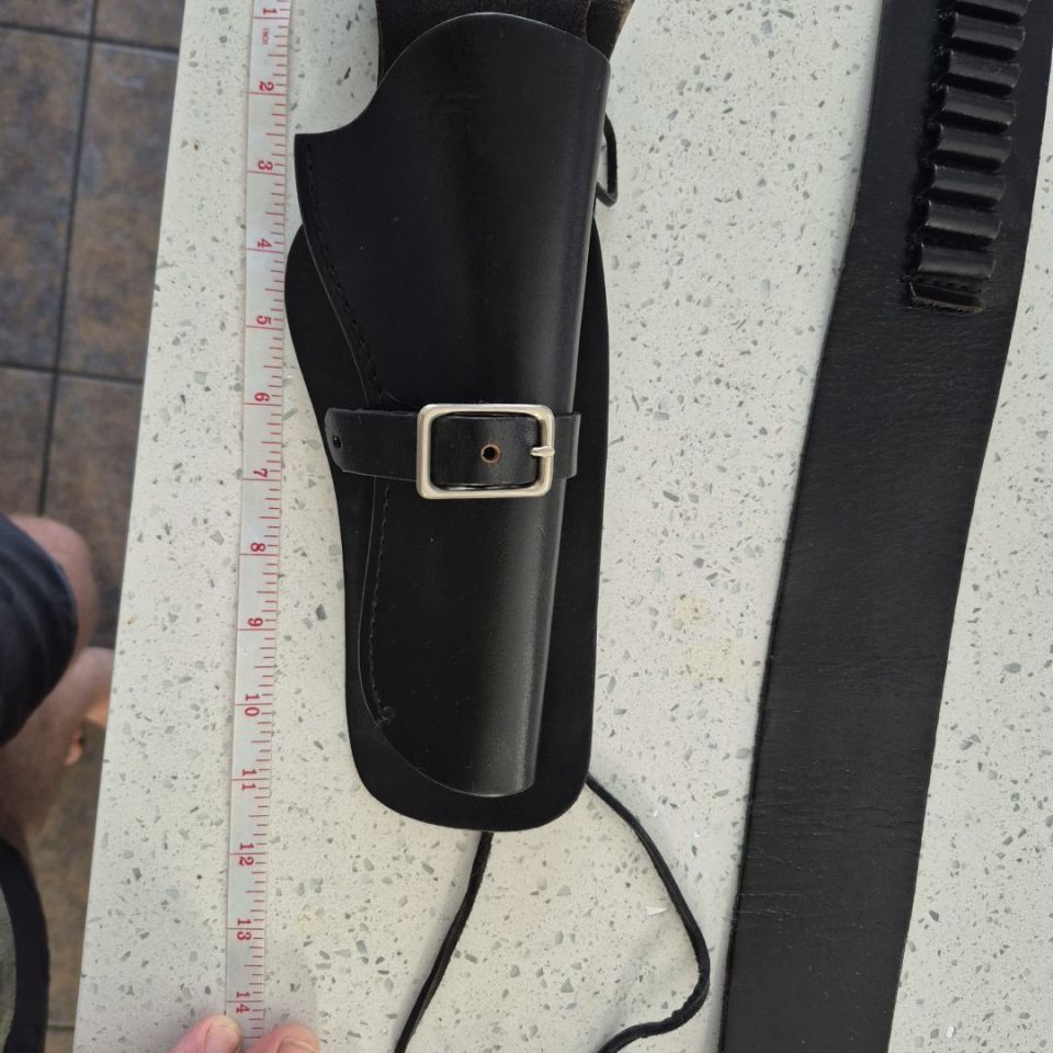 Image 5 - Leather Cowboy action belt