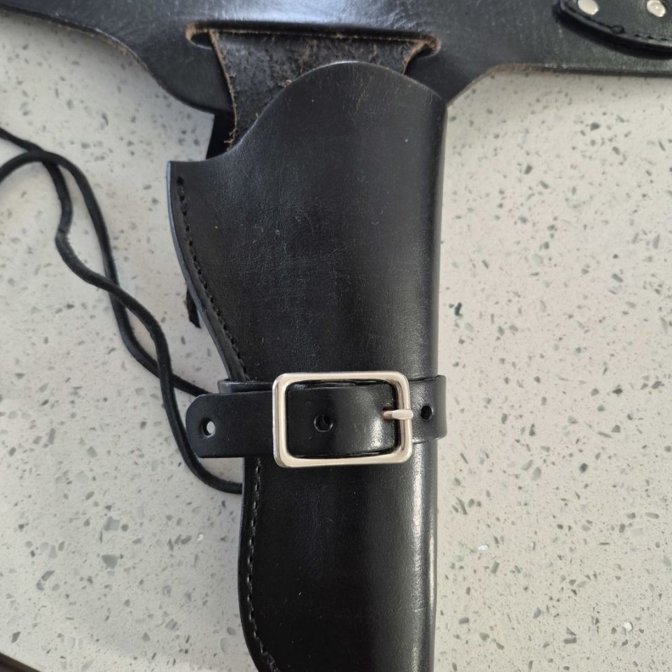 Image 4 - Leather Cowboy action belt