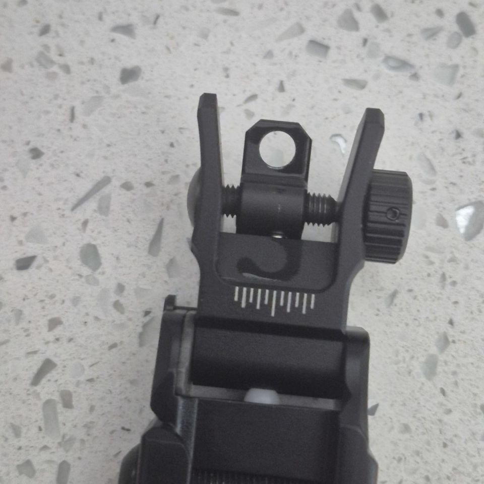 Image 3 - Ar rear flip up sight