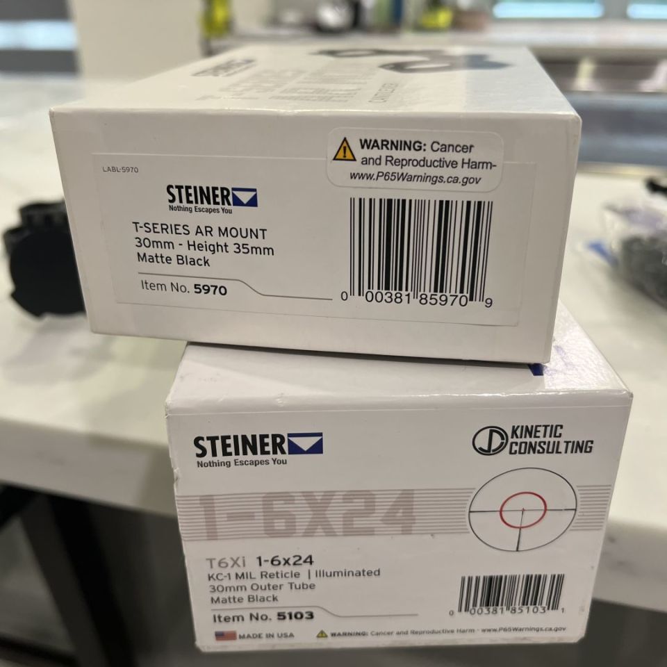 Image 3 - Steiner T6Xi NIB1-6x24 2 mounts also 