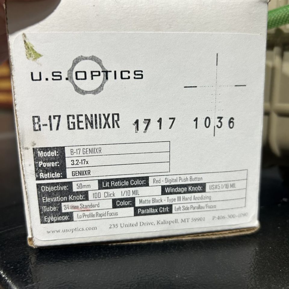 Image 5 - U.S. Optics B-17 3.2-17x50