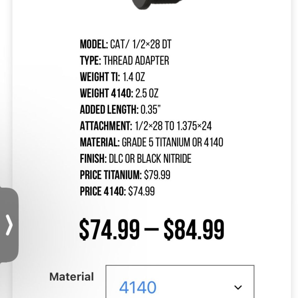 Image 3 - CAT direct thread adapter hub