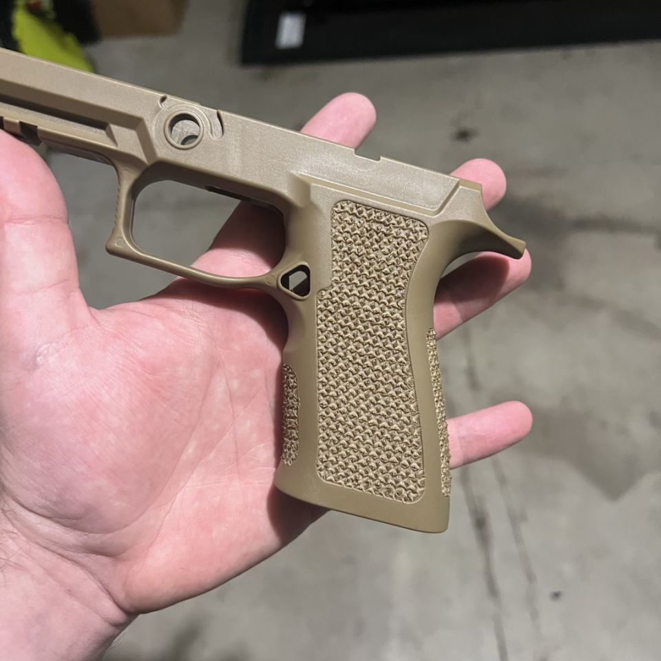 Image 2 - Stippled P320 grip mod