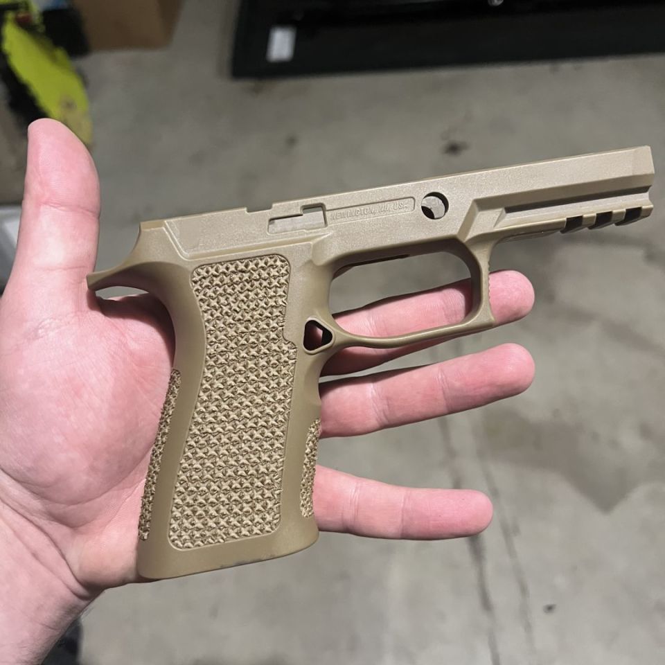 Image 1 - Stippled P320 grip mod