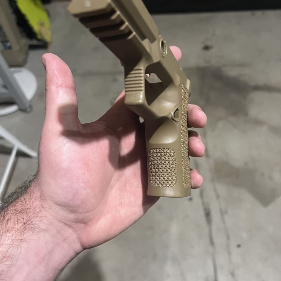 Image 4 - Stippled P320 grip mod