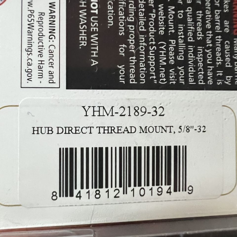 Image 2 - YHM 5/8x32 HUB Supp Adapter