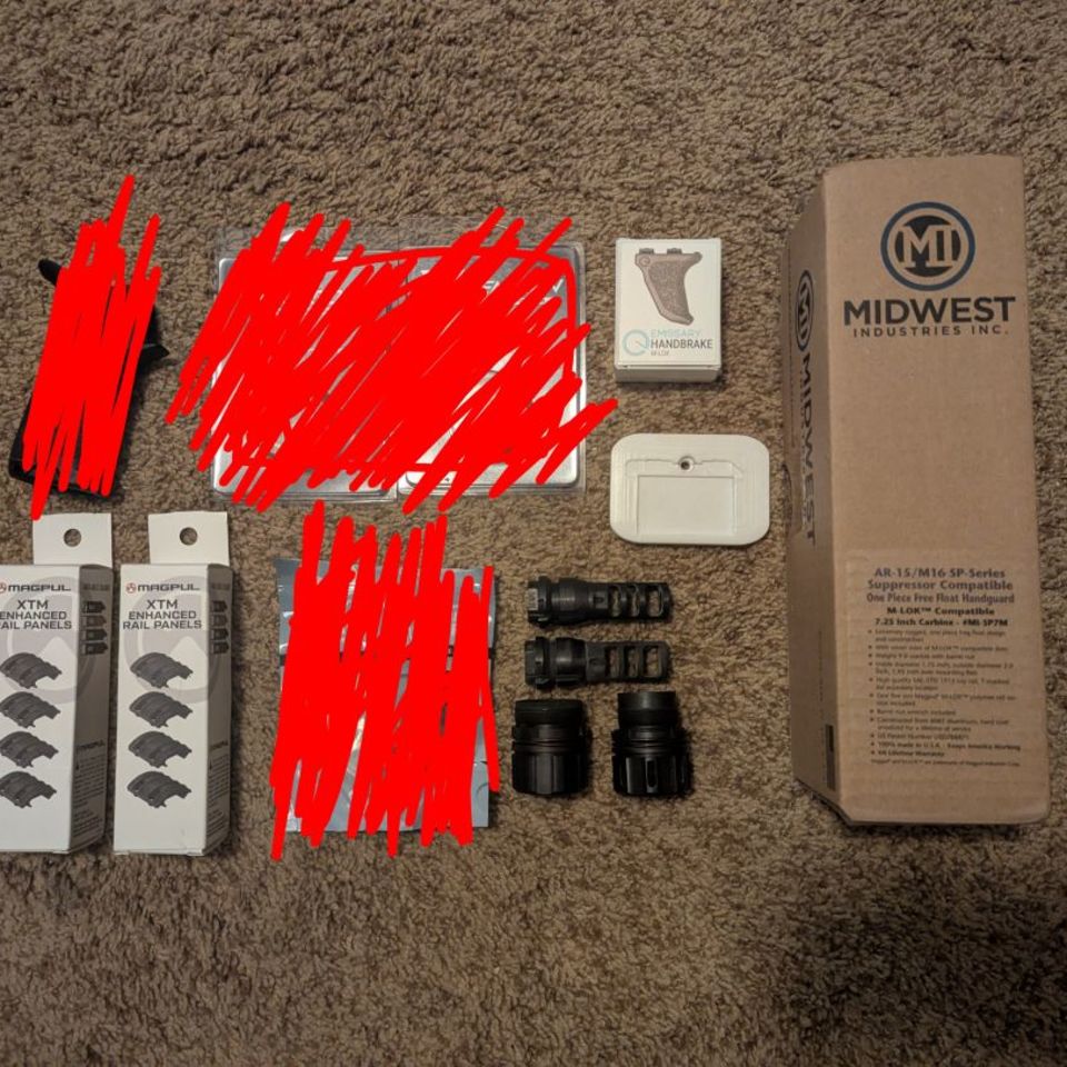 Image 2 - Parts: Keymo Dead Air Rearden Atlas Midwest BCM Magpul