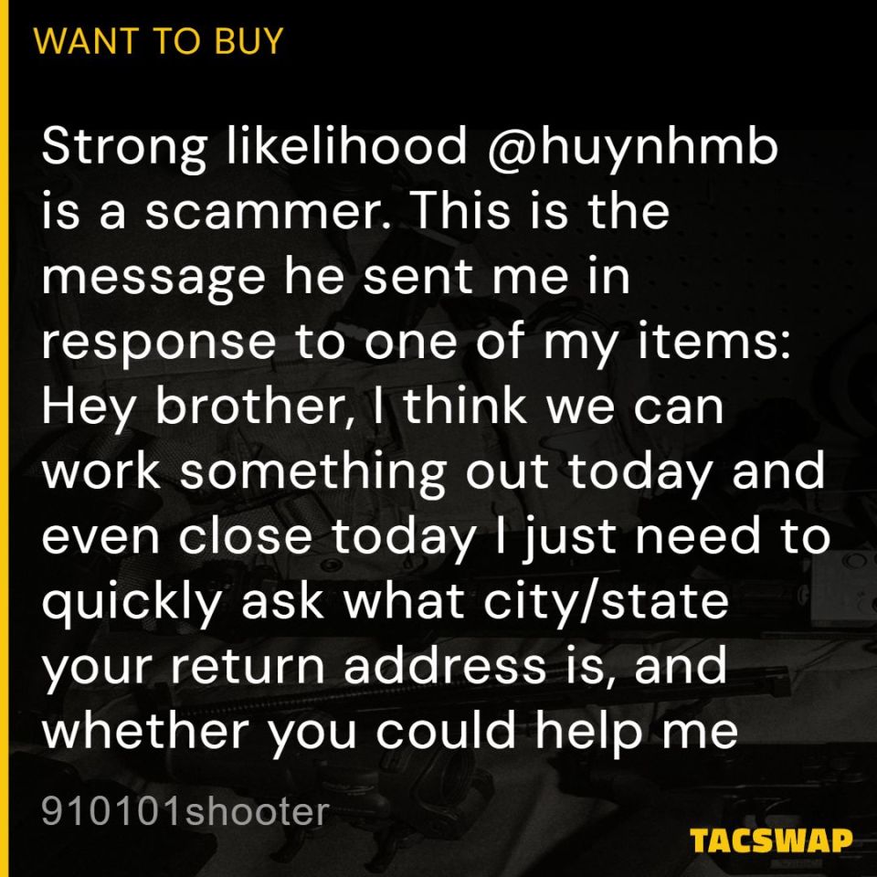 Image 1 - Buyer Beware user: Huynhmd