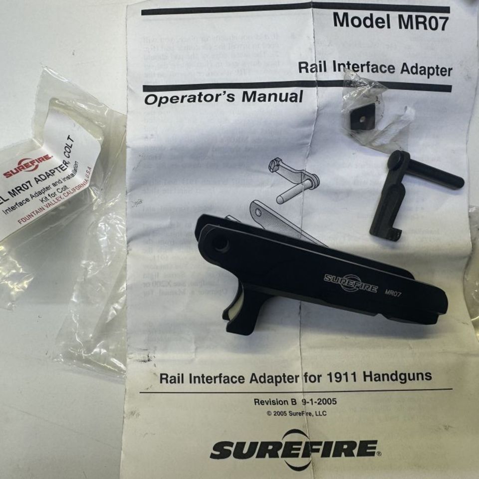 Image 1 - Surefire MR07 Rail Adapter for 1911 - Unobtanium!