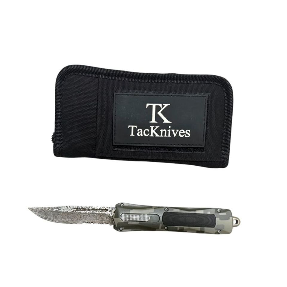 Image 1 - Damascus OTF Knife