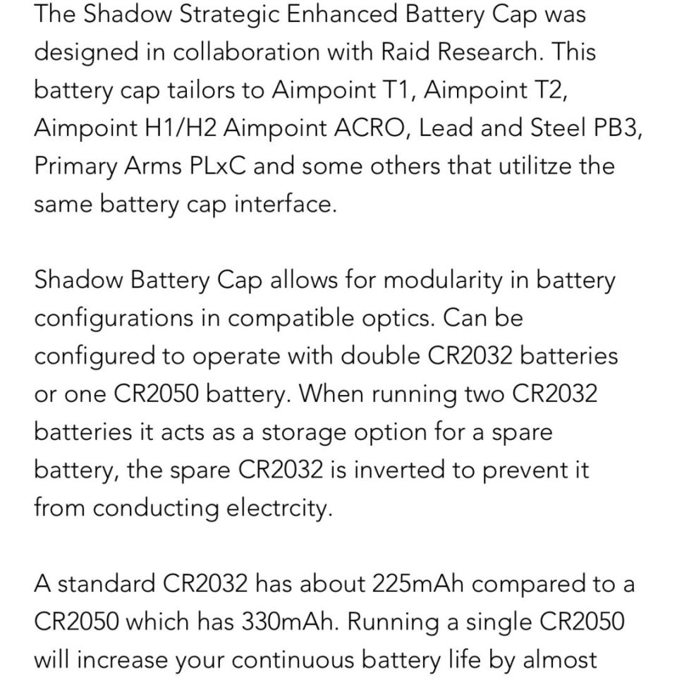 Image 4 - Acro/T2 Battery Cap