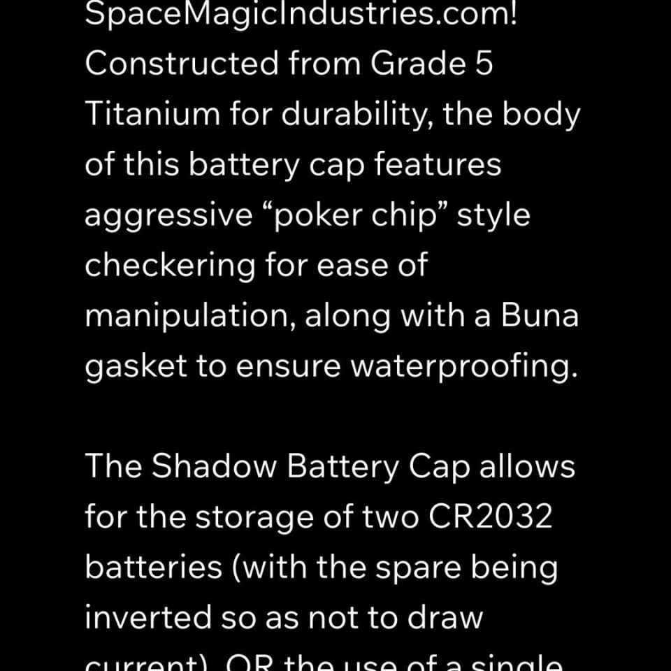 Image 4 - Acro/T2 Battery Cap