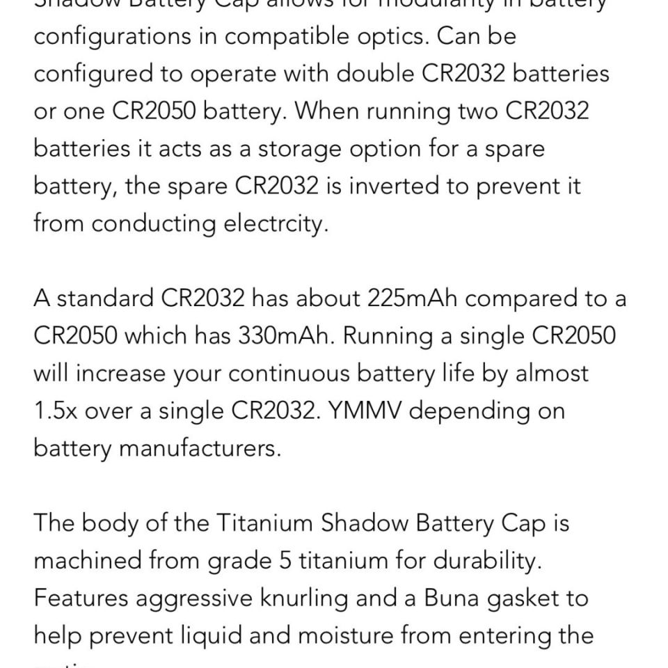 Image 4 - Acro/T2 Battery Cap