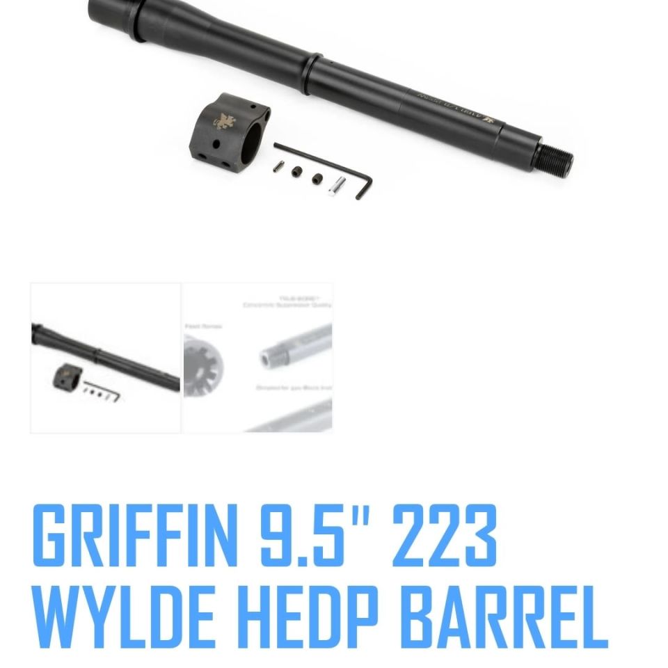Image 1 - WTB Griffin 9.5 Barrel in 223
