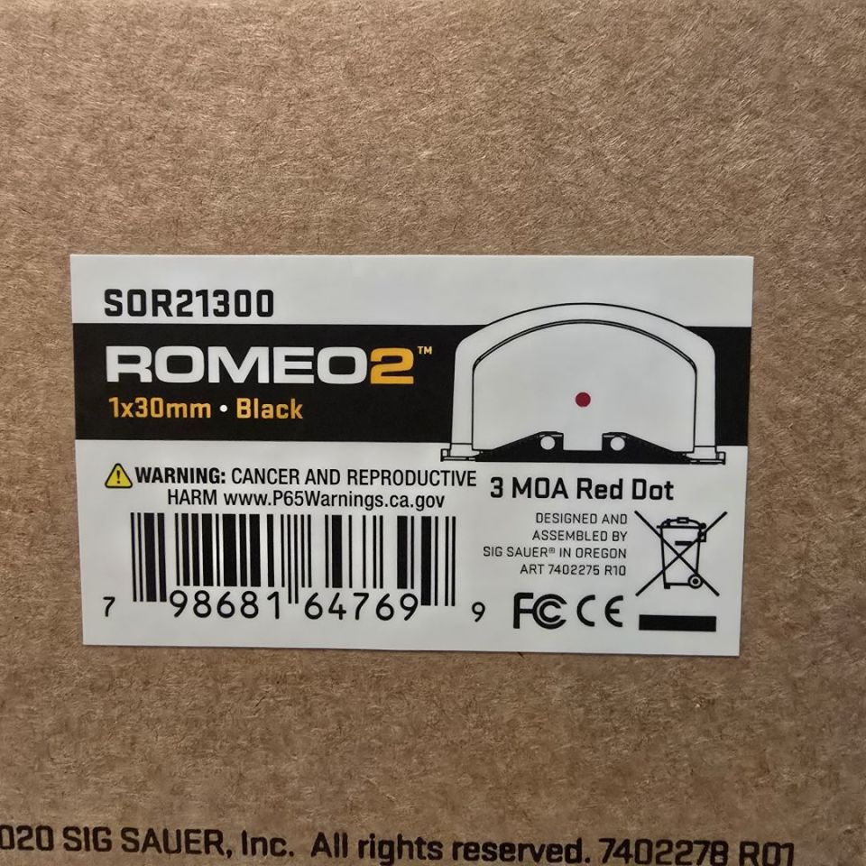 Image 2 - New in box Sig Romeo 2