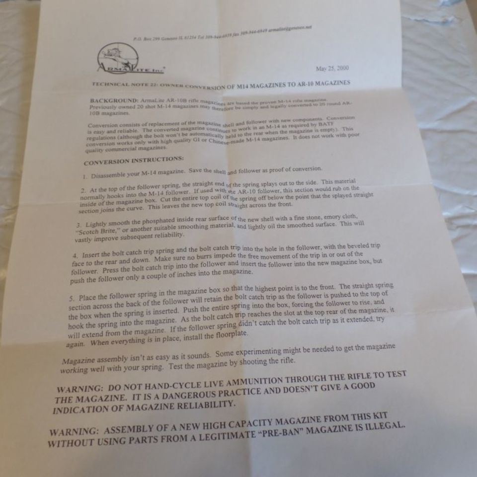 Image 1 - ARMALITE AR-10 Magazine